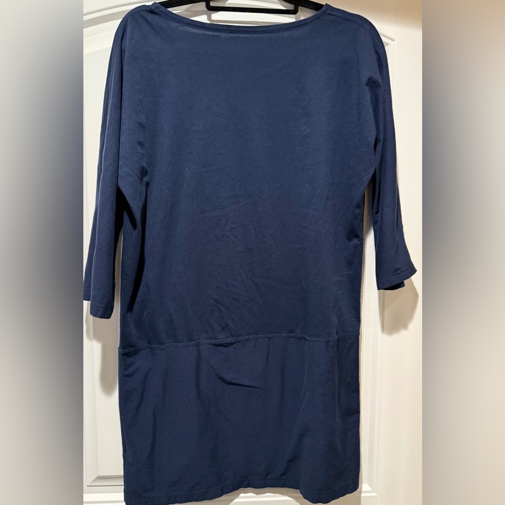 Patagonia dark blue Size Large T-shirt dress. NWOT